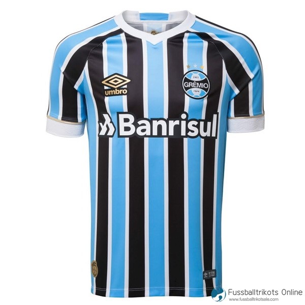 Grêmio FBPA Trikot Heim 2018/19 Blau Fussballtrikots Günstig